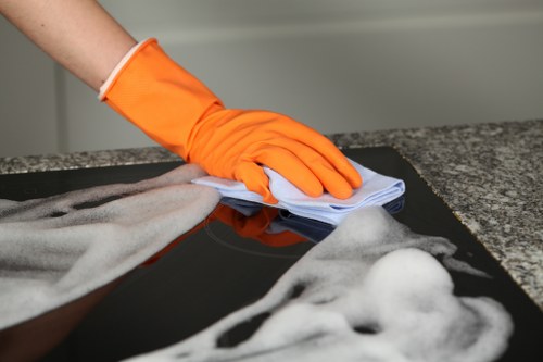 Local home cleaners in Ilford improving a bright family home