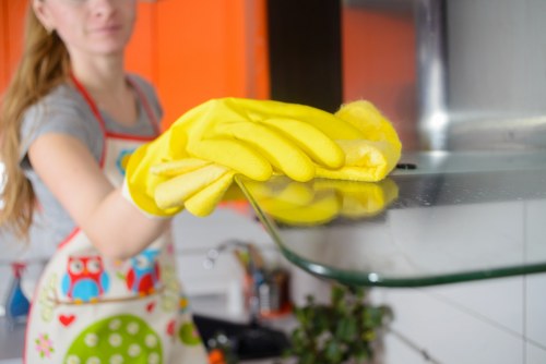 Customer confirming a cleaning appointment details